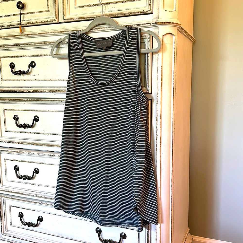 Striped tunic tank, Sunday in Brooklyn (Evereve), size Large